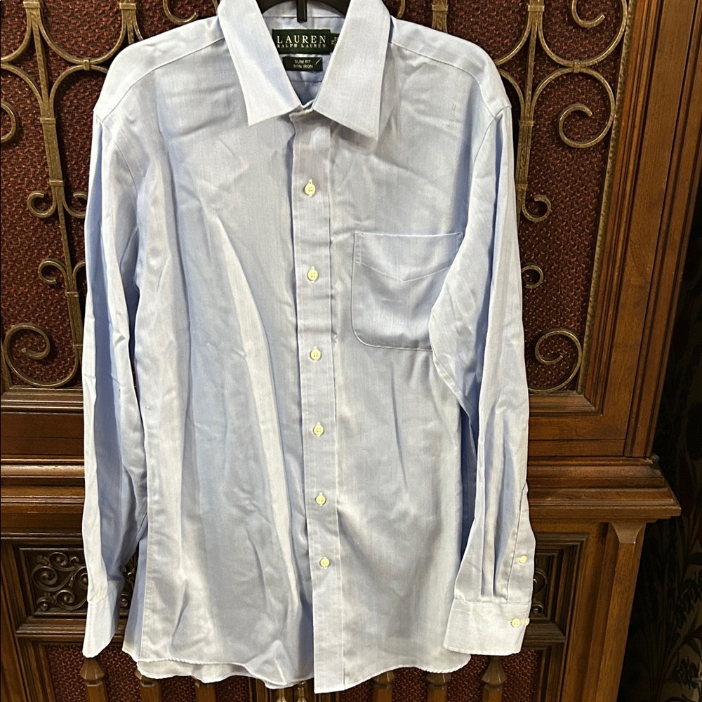 Ralph Lauren Men's Sky Blue Dress Shirt